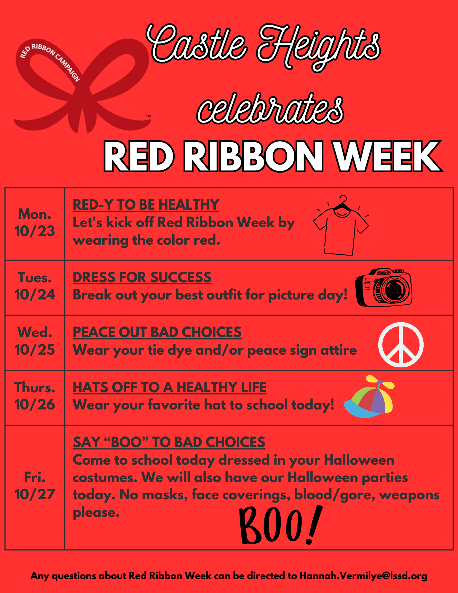 Red Ribbon week dress ups